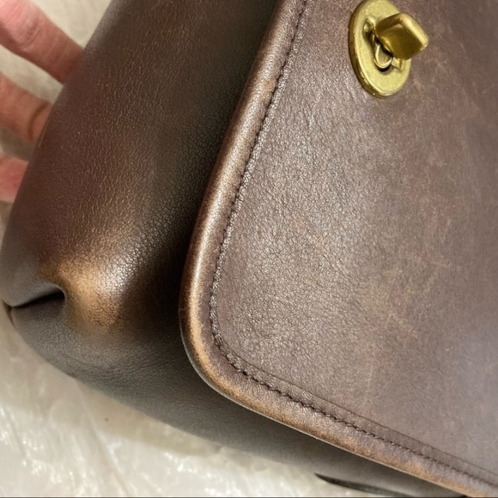 Coach vintage brown leather companion legacy messenger crossbody bag 9076 - Picture 7 of 16